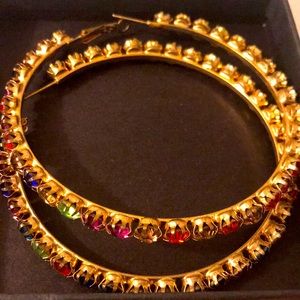 Multi color Hoop earrings